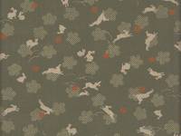 Wachstuch Hase & Welle olive Wachstuch Hase & Welle olive