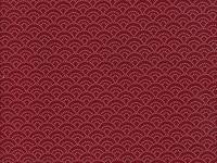 Wachstuch Seigaiha klein rot Wachstuch Seigaiha klein rot