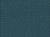 Wachstuch Seigaiha klein türkis Wachstuch Seigaiha klein türkis