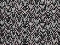 Wachstuch Seigaiha groß indigoblau Wachstuch Seigaiha groß indigoblau