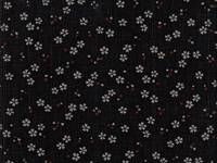 Wachstuch Kirschblüte klein schwarz Wachstuch Kirschblüte klein schwarz