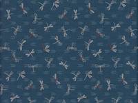 Wachstuch Libellen und Pfeil blau Wachstuch Libellen und Pfeil blau