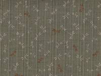 Wachstuch Libellen grün/braun beidseitig Wachstuch Libellen grün/braun beidseitig