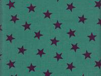 Wachstuch Sterne türkis Wachstuch Sterne türkis