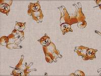 Wachstuch Shiba Inu natur Wachstuch Shiba Inu natur