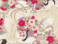 Wachstuch Hana Tsuru creme Wachstuch Hana Tsuru creme