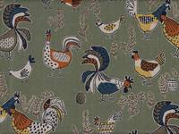 Wachstuch Hühner grün Wachstuch Hühner grün