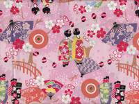 Wachstuch Maiko klein rosa Wachstuch Maiko klein rosa