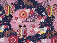 Wachstuch Maiko klein blau Wachstuch Maiko klein blau