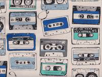Wachstuch Mix Tape natur Wachstuch Mix Tape natur