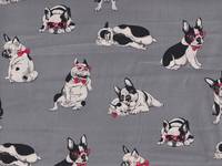 Wachstuch Bully klein grau Wachstuch Bully klein grau