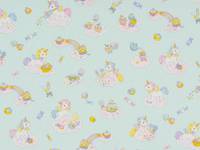 Wachstuch kleines Einhorn mint Wachstuch kleines Einhorn mint