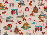 Wachstuch Shiba in Japan Wachstuch Shiba in Japan