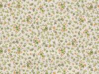 Wachstuch Streublumen grün Wachstuch Streublumen grün