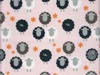 Wachstuch Schafe pink Wachstuch Schafe pink