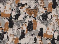 Wachstuch Katzen natur Wachstuch Katzen natur