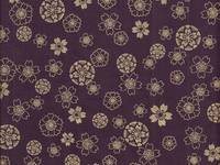 Wachstuch Kirschblüten lila gold Wachstuch Kirschblüten lila gold