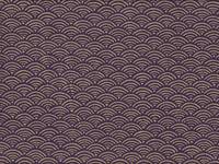 Wachstuch Seigaiha lila gold Wachstuch Seigaiha lila gold