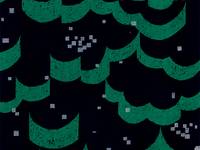 Wachstuch Echino Float green Wachstuch Echino Float green