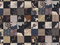 Wachstuch Katzen Patch braun Wachstuch Katzen Patch braun