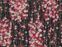 Wachstuch Modern - Ume schwarz Wachstuch Modern - Ume schwarz