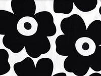 Wachstuch Poppy black Wachstuch Poppy black