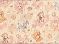 Wachstuch Katze & Hase creme Wachstuch Katze & Hase creme