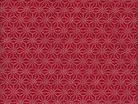 Wachstuch Asanoha Ume rot Wachstuch Asanoha Ume rot