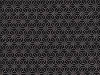 Wachstuch Asanoha Ume schwarz Wachstuch Asanoha Ume schwarz