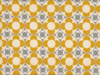 Wachstuch Retro Flower gelb Wachstuch Retro Flower gelb