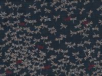 Wachstuch Libellen blau rot Wachstuch Libellen blau rot