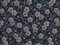 Wachstuch Ume & Matsu blau Wachstuch Ume & Matsu blau