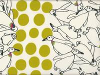 Wachstuch Pinguin groß grün Wachstuch Pinguin groß grün