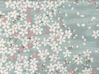 Wachstuch Sakura seafoam Wachstuch Sakura seafoam