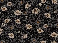 Wachstuch Tsubaki schwarz Wachstuch Tsubaki schwarz