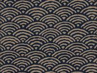 Wachstuch Seigaiha groß dunkelblau Wachstuch Seigaiha groß dunkelblau