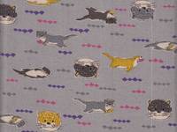 Reststück Wachstuch Otter grau67x110cm Reststück Wachstuch Otter grau67x110cm