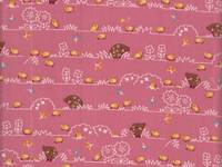 Wachstuch Wildschweine rosa Wachstuch Wildschweine rosa