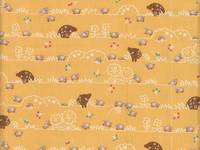 Wachstuch Wildschweine gelb Wachstuch Wildschweine gelb