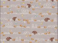 Wachstuch Wildschweine grau Wachstuch Wildschweine grau