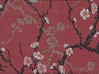 Wachstuch Blütenzweige rot Wachstuch Blütenzweige rot