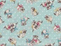 Wachstuch Little Kittens ligt blue Wachstuch Little Kittens ligt blue