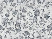 Wachstuch Blumen & Vogel weiß Wachstuch Blumen & Vogel weiß