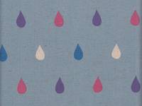 Wachstuch Tropfen blau Wachstuch Tropfen blau