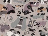 Wachstuch A lot of dogs. Wachstuch A lot of dogs.