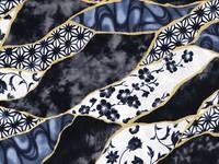 Wachstuch Kintsugi Story schwarz Wachstuch Kintsugi Story schwarz