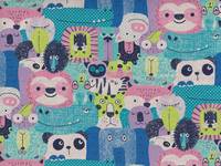 Wachstuch Tume - Zoo blau Wachstuch Tume - Zoo blau