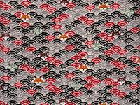 Wachstuch Hund & Wellen rot Wachstuch Hund & Wellen rot