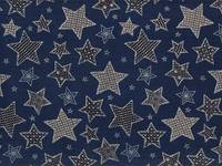 Wachstuch Sterne blau Wachstuch Sterne blau