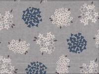 Wachstuch Circle flower gray Wachstuch Circle flower gray